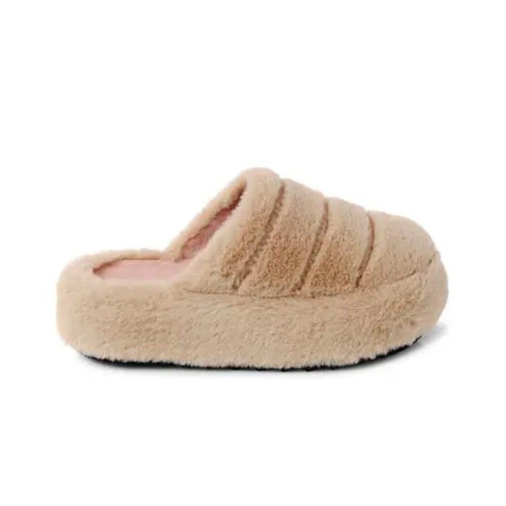 Free People It's A Vibe Faux Fur Platform Slippers Women's Size 8 New